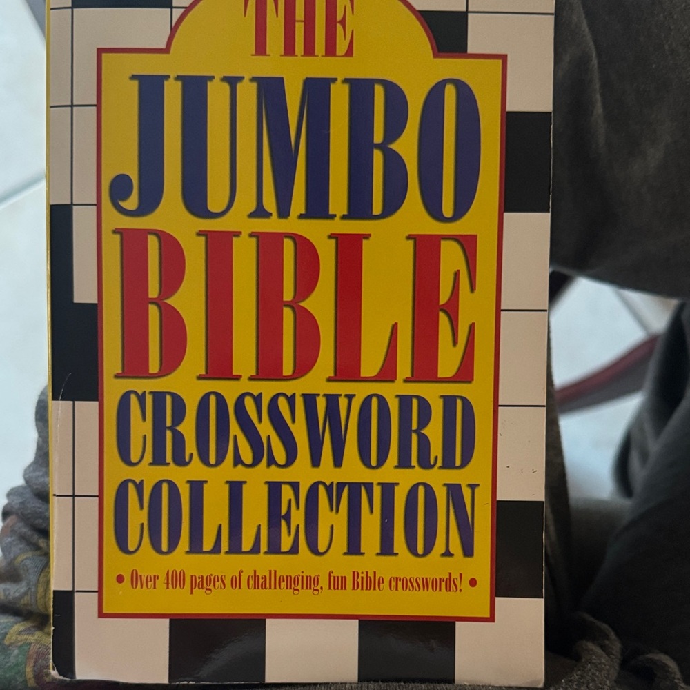 Barbour Jumbo Bible Crossword Collection - Yellow and Black, not used